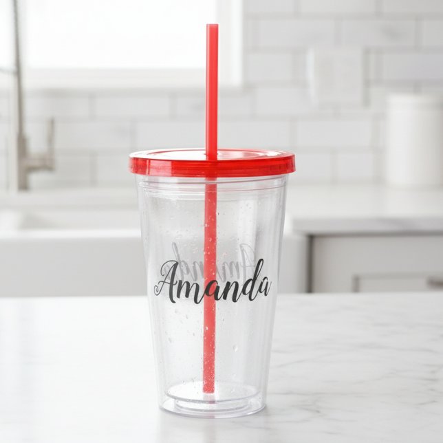 Personalised Custom Name Make your Own Acrylic Tumbler (Creator Uploaded)