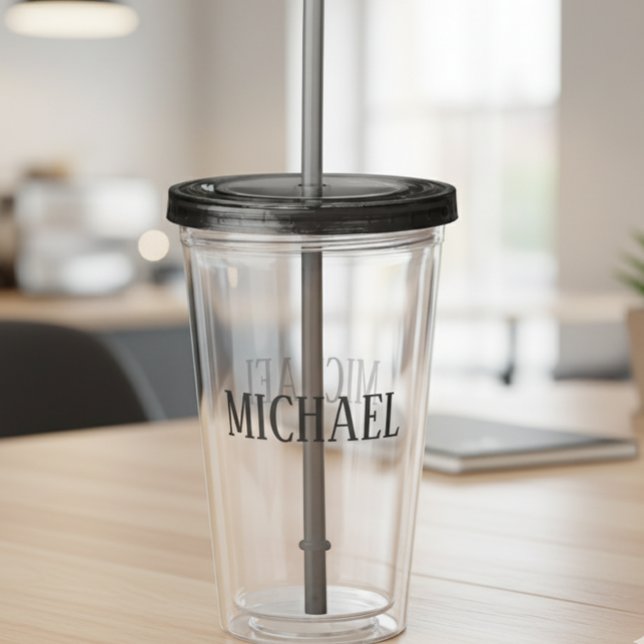 Personalised Custom Name Make your Own Acrylic Tumbler (Creator Uploaded)