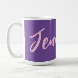 Personalised Custom Name Minimal monogram Mugs .