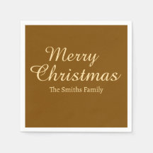 Personalised Custom Name Modern Merry Christmas 