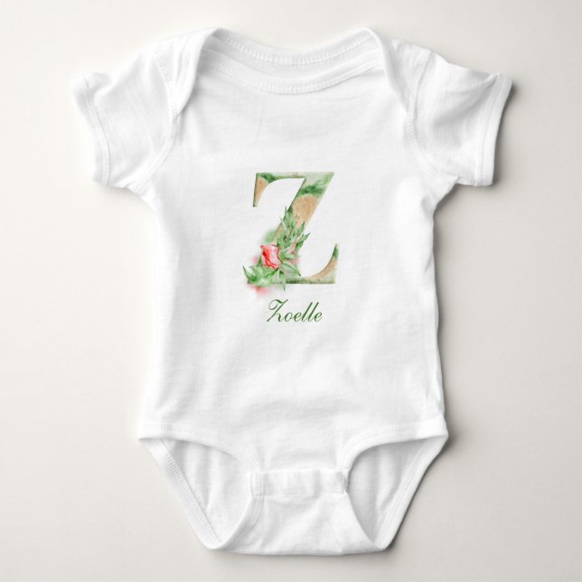 Personalised Custom Name Monogram | Bodysuit (Front)