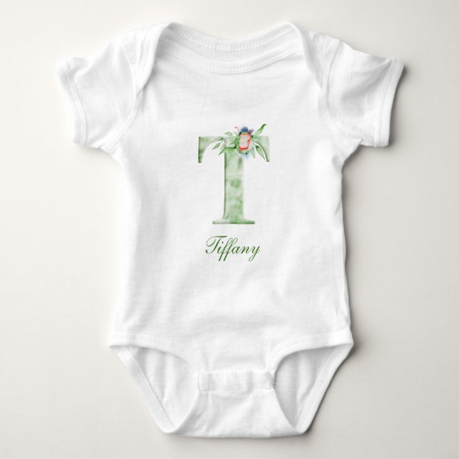Personalised Custom Name Monogram | Bodysuit (Front)