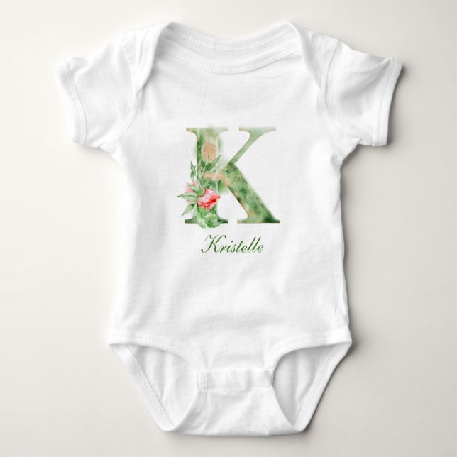 Personalised Custom Name Monogram | Bodysuit (Front)