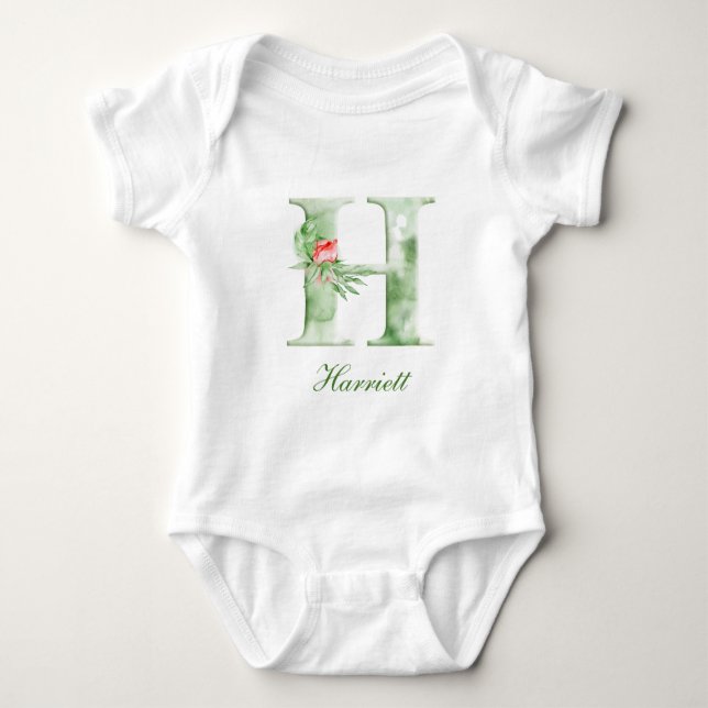 Personalised Custom Name Monogram | Bodysuit (Front)