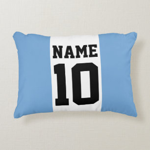 Personalised custom name & number Argentina Flag Decorative Cushion
