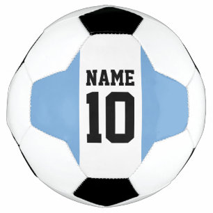 Personalised custom name & number Argentina Flag Soccer Ball