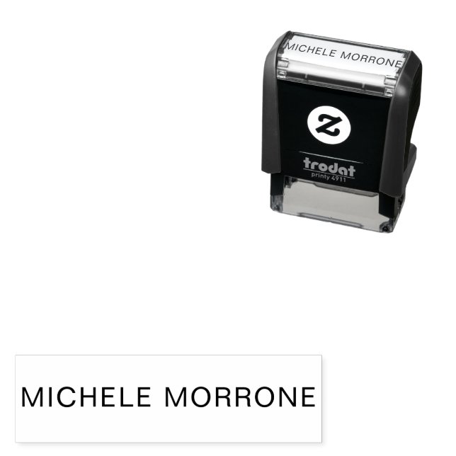 Personalised Custom Name Office Use Self-inking Stamp (In Situ)