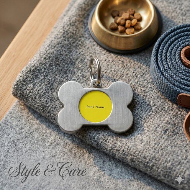 Personalised Custom Name Pet Tag with Stylish Fram (Personalized Custom Name Pet Tag with Stylish Frame)