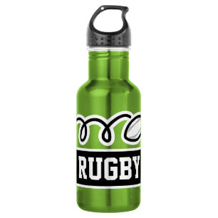 Personalised custom name rugby sports gift 532 ml water bottle
