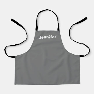 Personalised Custom Name Solid Colour  Apron