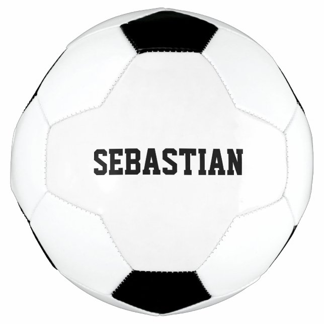 Personalised custom name sports team school name soccer ball (Front)