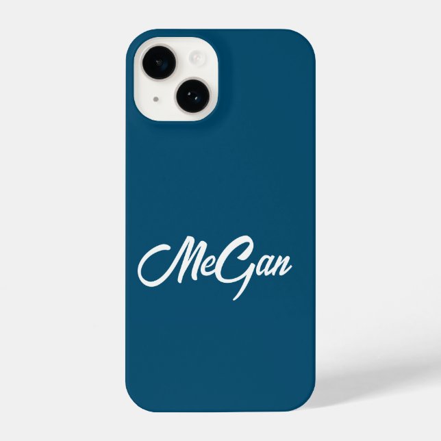 Personalised Custom Name Stylish Monogram Cases. iPhone Case (Back)