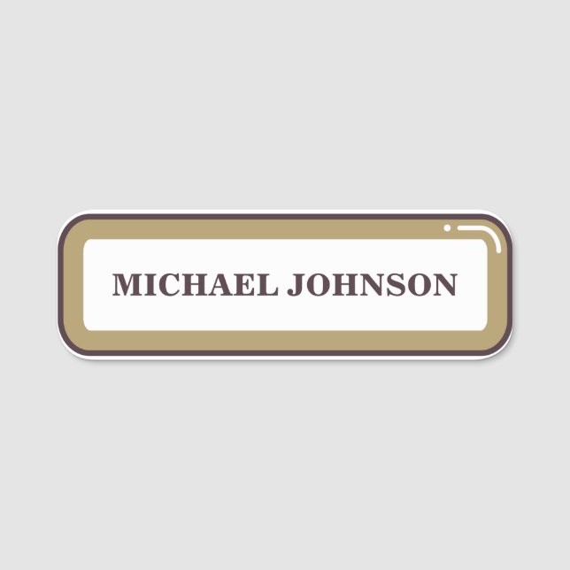 Personalised Custom Name Tag (Front)