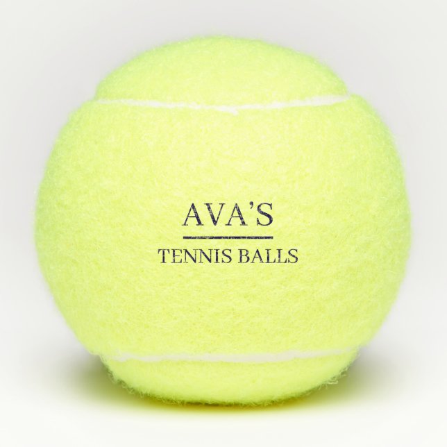 Personalised Custom Name Tennis Balls (Front)