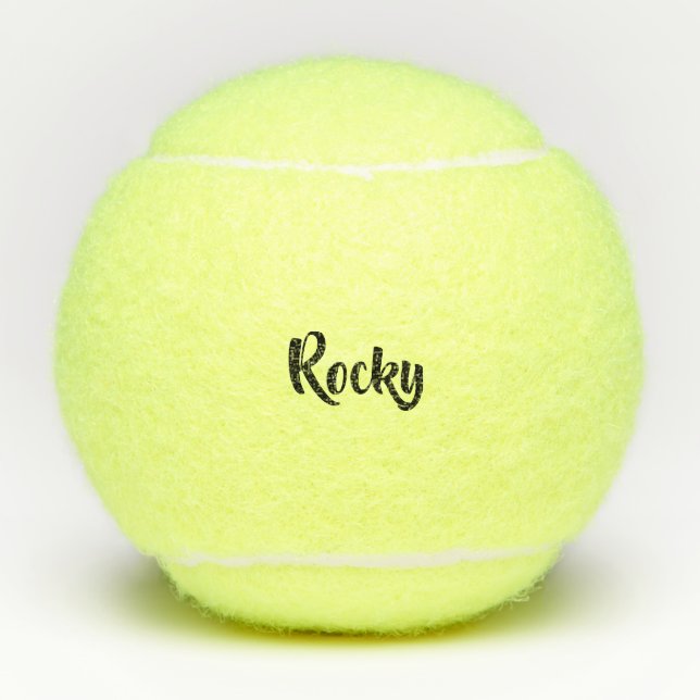 Personalised Custom Name  Tennis Balls (Front)