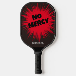 Personalised Custom No Mercy Red & Black Pickleball Paddle