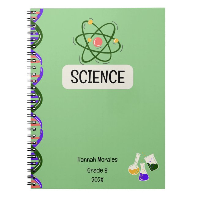 Personalised Custom Notebook for Students  (Front)