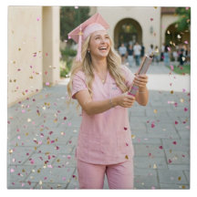 Personalised Custom Nursing Graduate Ceramic Photo