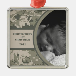 Personalised Custom Ornament ARMY ACU Camoflauge