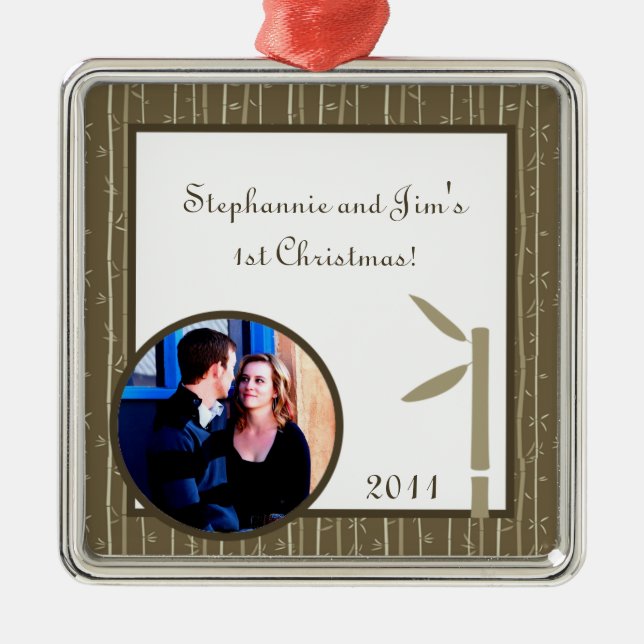 Personalised Custom Ornament Bamboo Bliss (Front)