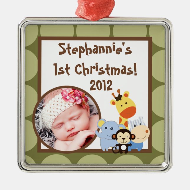 Personalised Custom Ornament Jungle Play (Front)