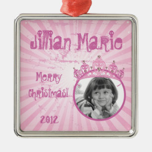 Personalised Custom Ornament Pink Princess Crown