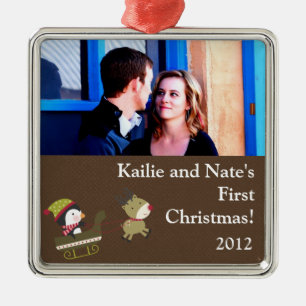 Personalised Custom Ornaments Penguin / Reindeer C