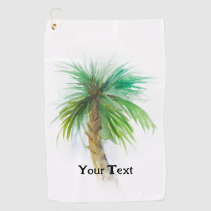 Personalised Custom Palm Tree Golf Towel
