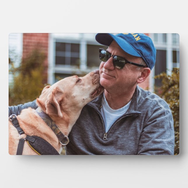 Personalised Custom Pet Dog Photo Create your own Plaque (Front)