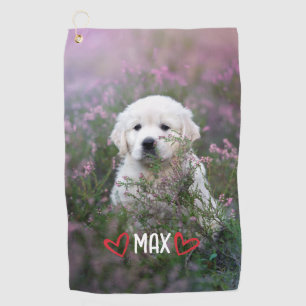 Personalised Custom Pet Photo and Name Towel