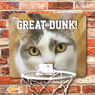 Personalised Custom Pet Photo And Text Mini Basketball Hoop