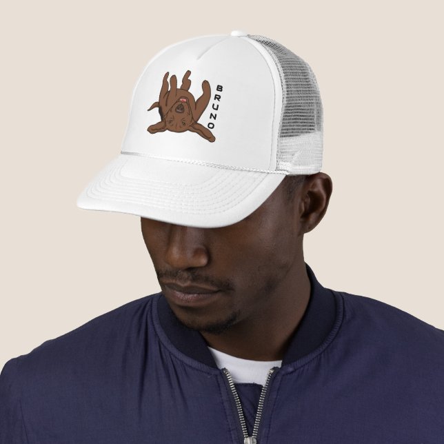 Personalised Custom Pet Portrait Dog Lover Gift  Trucker Hat (In Situ)