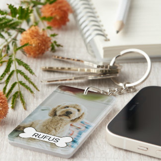 Personalised Custom Photo And Text Key Ring