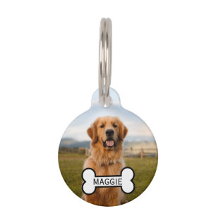 Personalised Custom Photo And Text Pet ID Tag