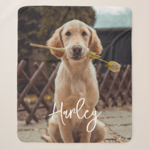 Personalised Custom Photo And Text Sherpa Blanket