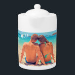 Personalised Custom Photo and Text Teapot<br><div class="desc">Custom Photo and Text Teapots - Your Own Design - Special - Personalised Family / Friends or Personal Teapot Gift - Add Your Text and Photo - Resize and move or remove and add elements / image with Customisation tool. Choose / add your favourite font / colour / size !...</div>