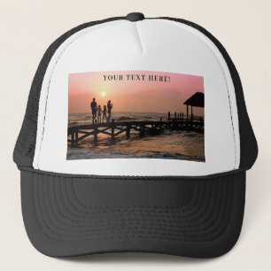Personalised Custom Photo And Text Trucker Hat 