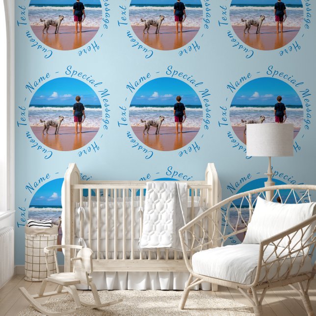 Personalised Custom Photo and Text Your Own Design Wallpaper (Kids)