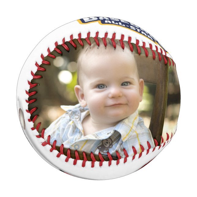 Personalised, Custom Photo, Baseball (Front Left)