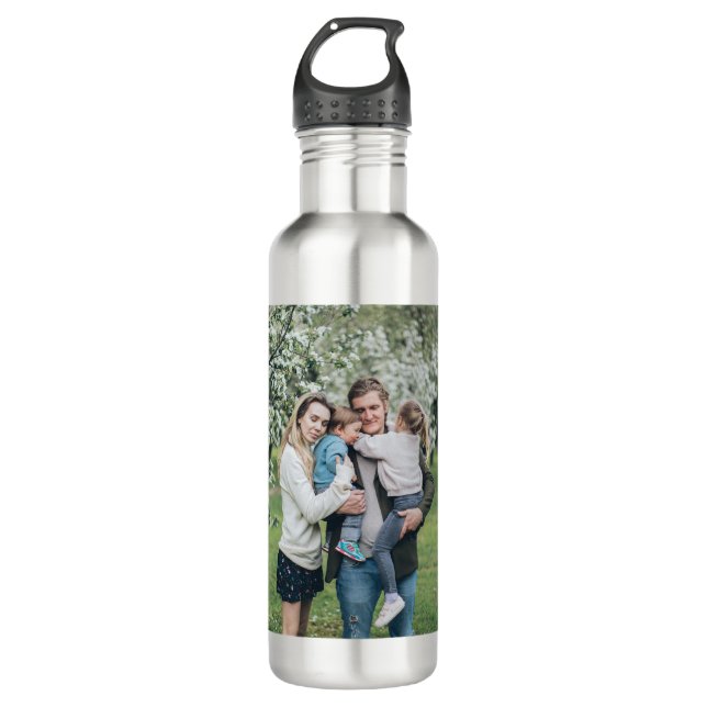 Personalised Custom Photo Best Dad Ever 710 Ml Water Bottle (Front)