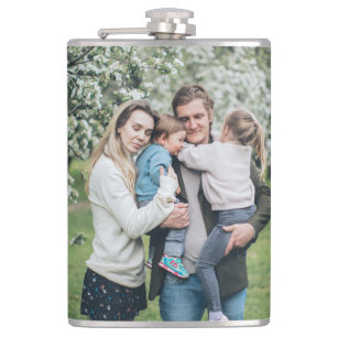 Personalised Custom Photo Best Dad Ever Hip Flask