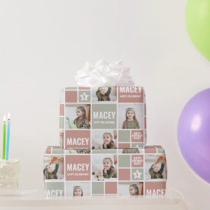 Personalised Custom Photo Birthday Gift Wrapping Paper
