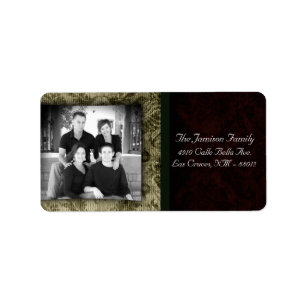 Personalised Custom Photo Christmas Mailing Label