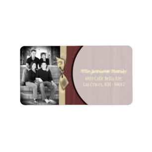 Personalised Custom Photo Christmas Mailing Label