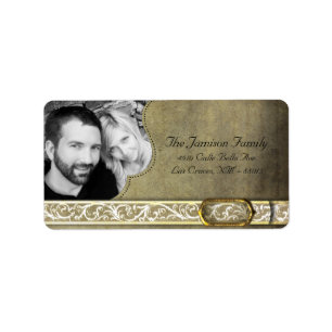 Personalised Custom Photo Christmas Mailing Label