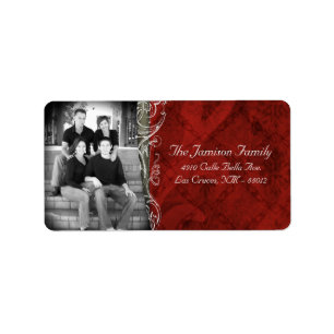 Personalised Custom Photo Christmas Mailing Label