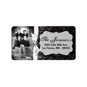 Personalised Custom Photo Christmas Mailing Label