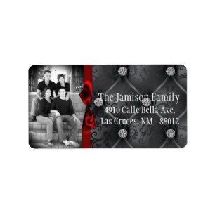 Personalised Custom Photo Christmas Mailing Label