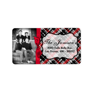 Personalised Custom Photo Christmas Mailing Label