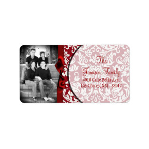 Personalised Custom Photo Christmas Mailing Label